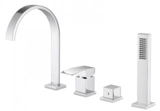 Смеситель на борт ванны ABBER Wasserfall хром AF8613